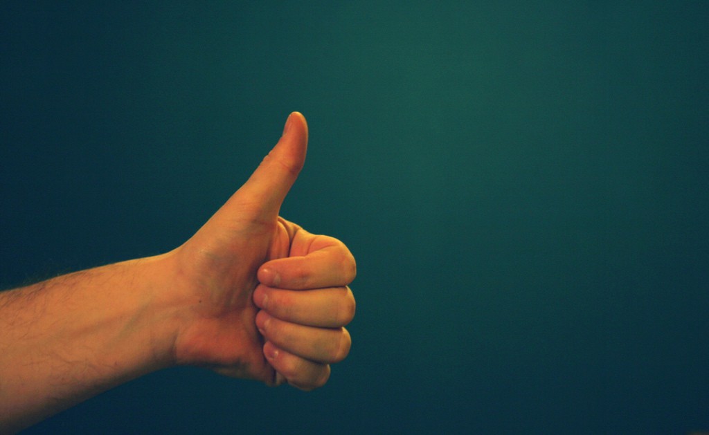 Job satisfaction - thumbs up