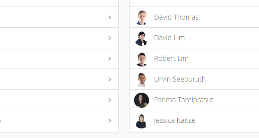 Team gravatar example