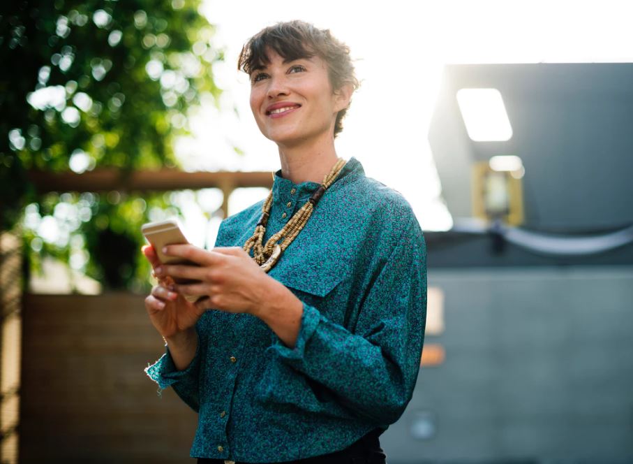 Smiling woman